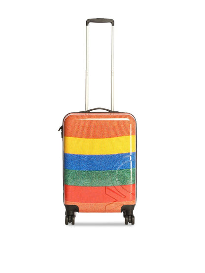 Striped Trolley Bag - Cabin -  Multi Color Stripes