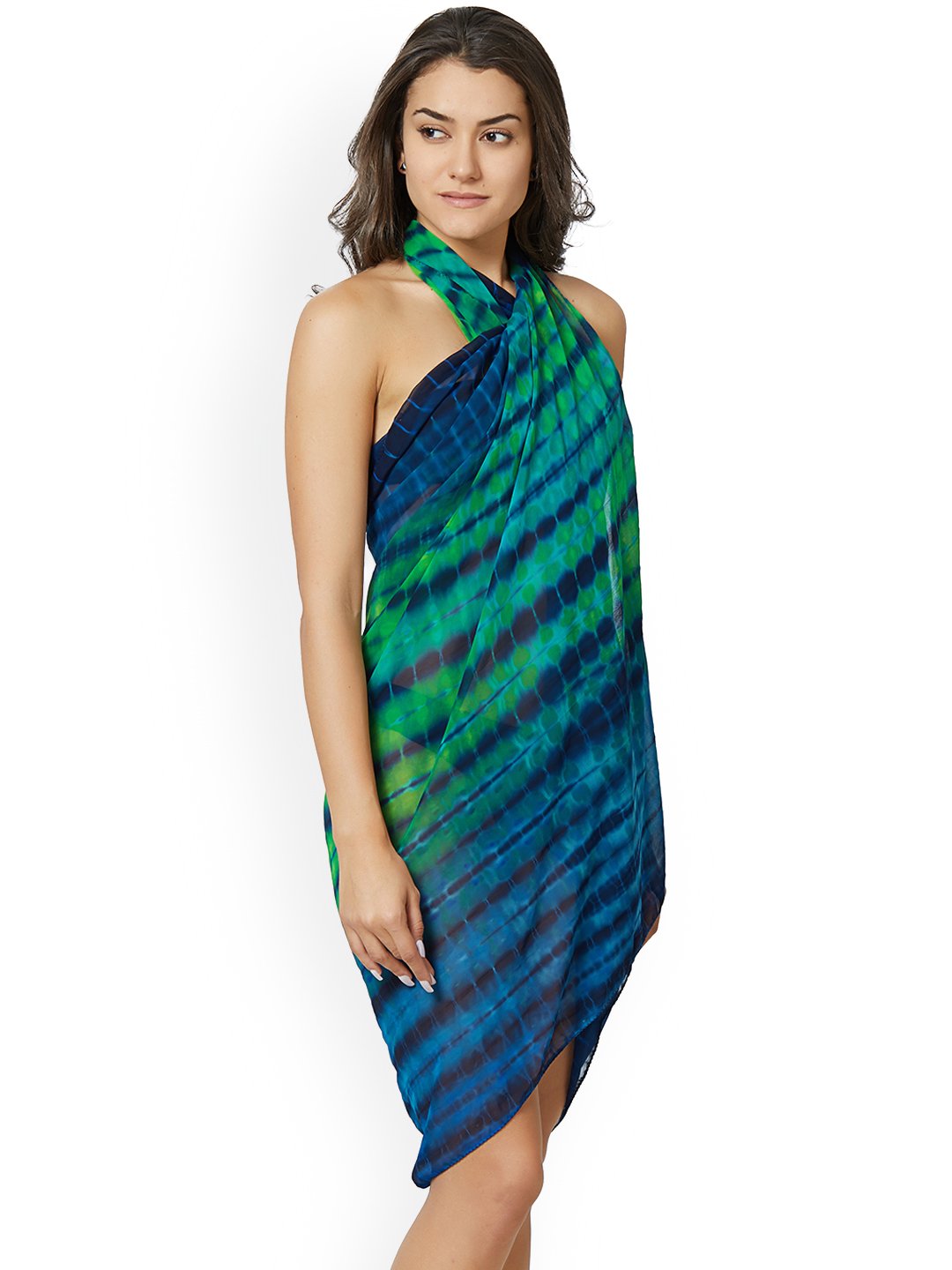 Green & Blue Dyed Sarong