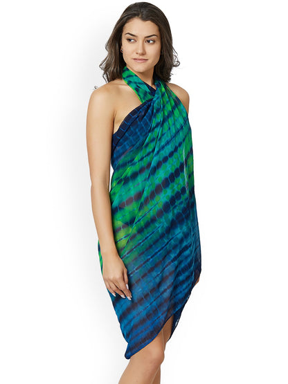 Green & Blue Dyed Sarong