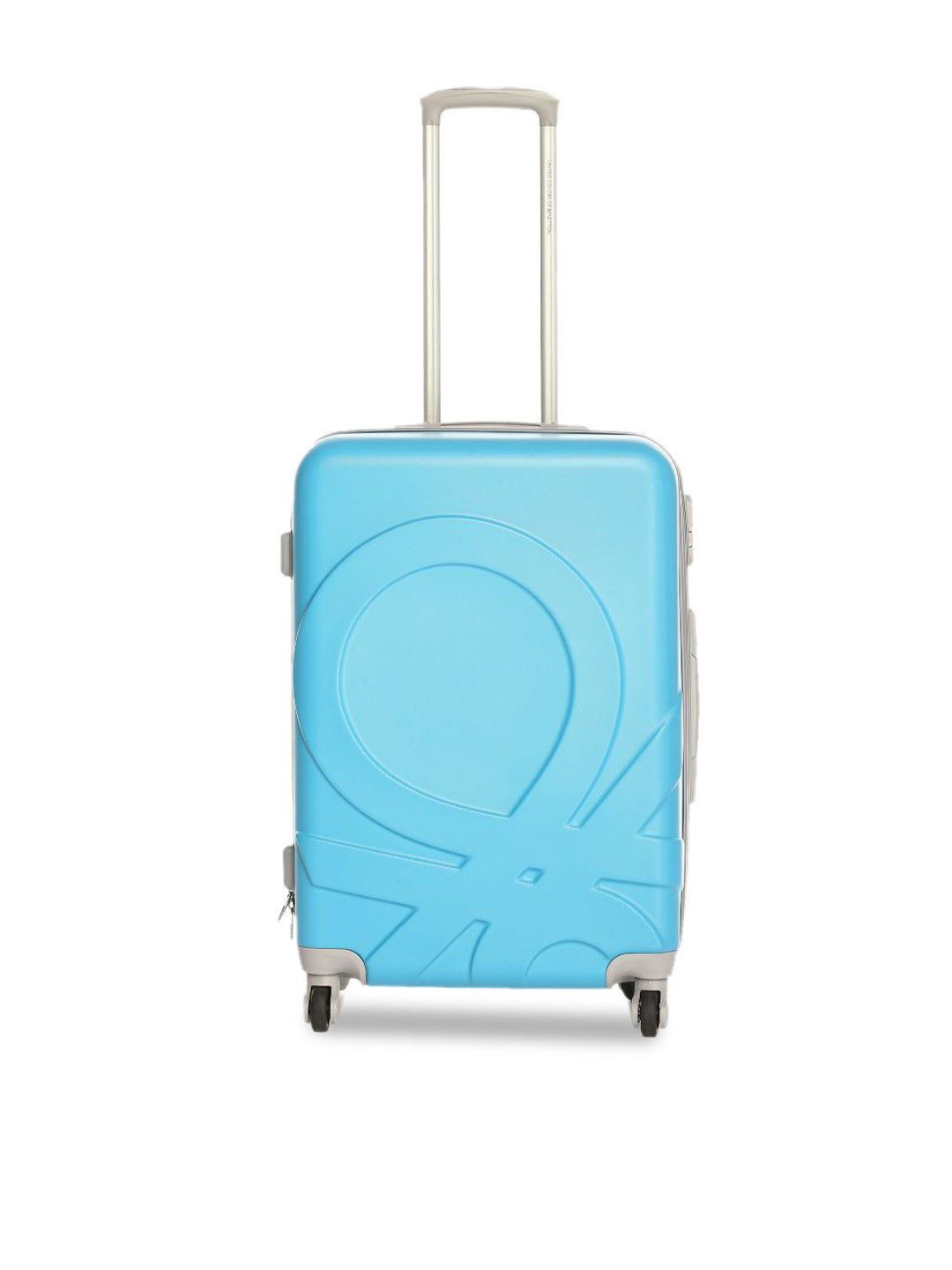 Colorblocked Suitcase for Cabin -  Blue & Yellow