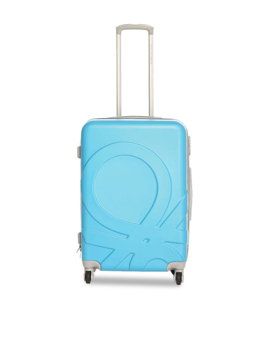 Colorblocked Suitcase for Cabin -  Blue & Yellow