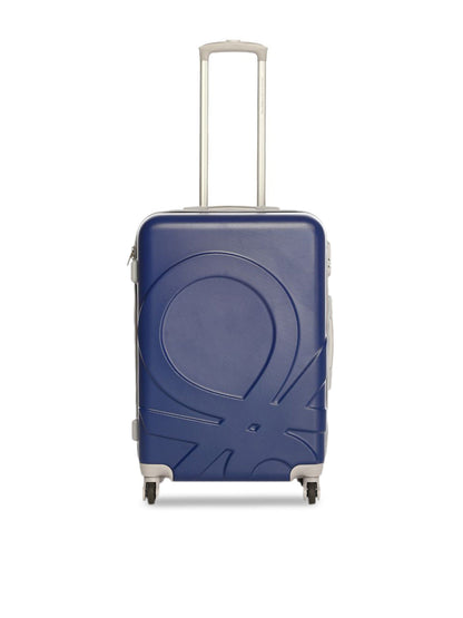 Colorblocked Suitcase for Cabin -  Blue & Red
