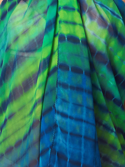 Green & Blue Dyed Sarong