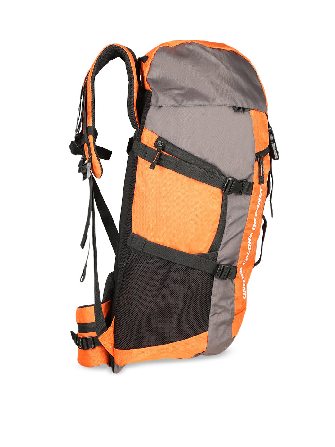 Unisex Large 60 Litres Rucksack - Orange & Grey