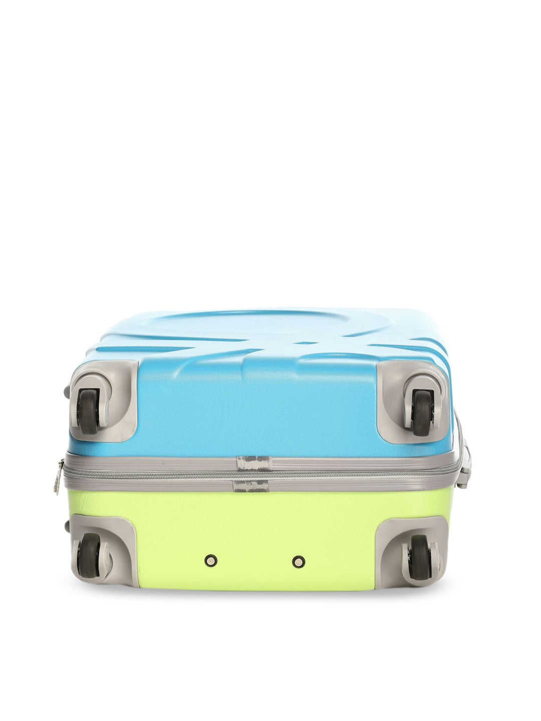 Colorblocked Suitcase for Cabin -  Blue & Yellow