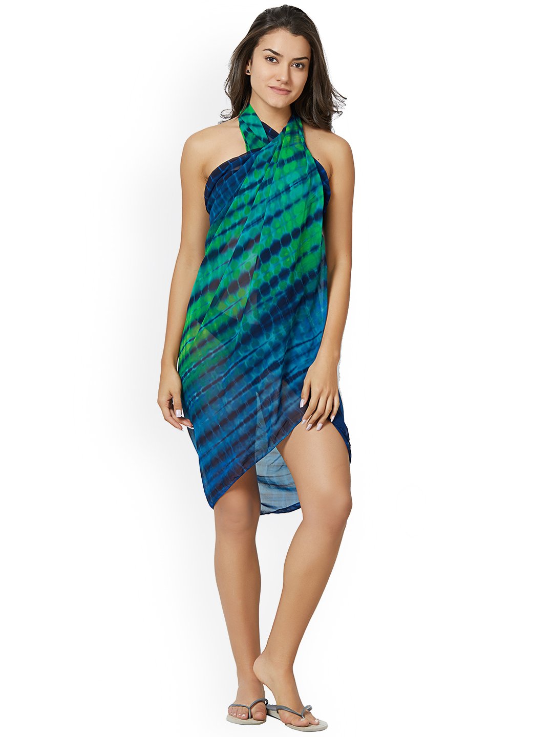 Green & Blue Dyed Sarong