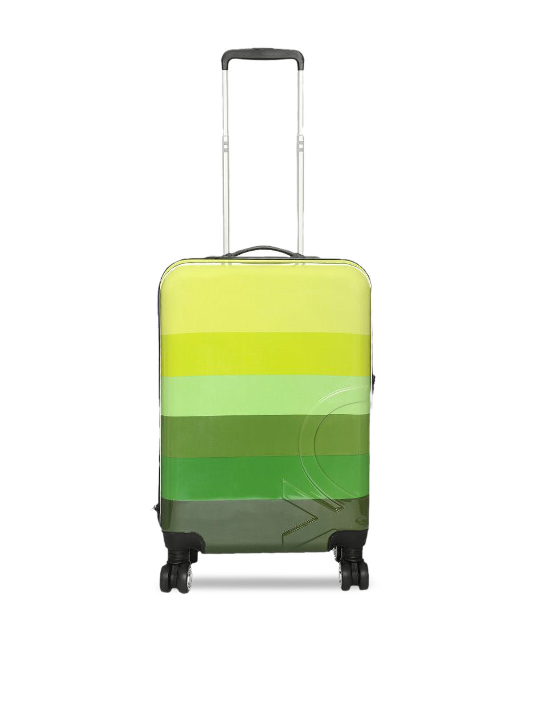 Striped Trolley Bag - Cabin -  Yellow & Green Stripes