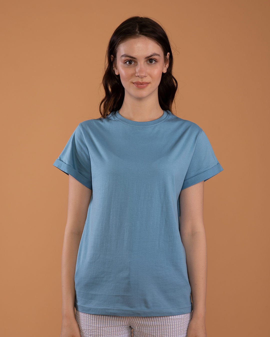 100% Cotton Blank T-shirts - for her - Island Blue